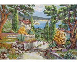 Printed canvas, Path with a Sea View - 45x60cm - ART-14.824